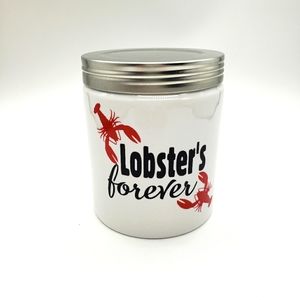 "Lobster's forever ♥ " Scented Virgin Coconut Wax Candle. "Amber Noir" fragrance